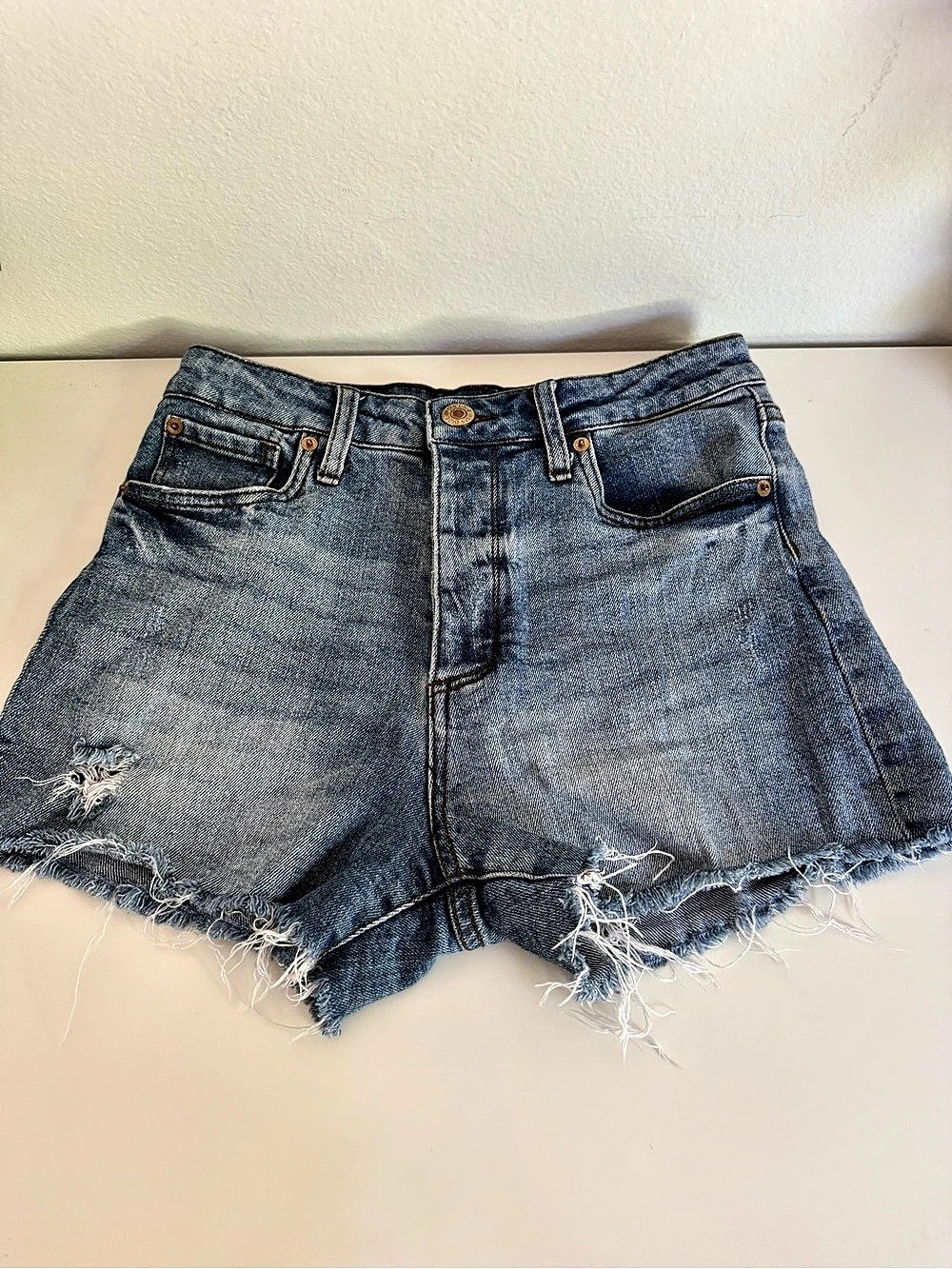 STS Blue Kate Distressed High Rise Jean Shorts